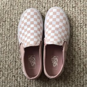checkered slip on vans